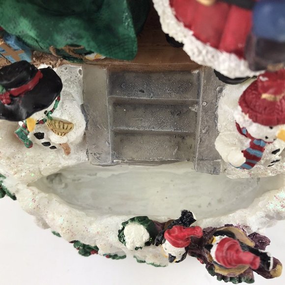 HERITAGE MINT HOLIDAY COLLECTION MUSICAL WATER FOUNTAIN SANTA WORKSHOP Vintage - Picture 5 of 12